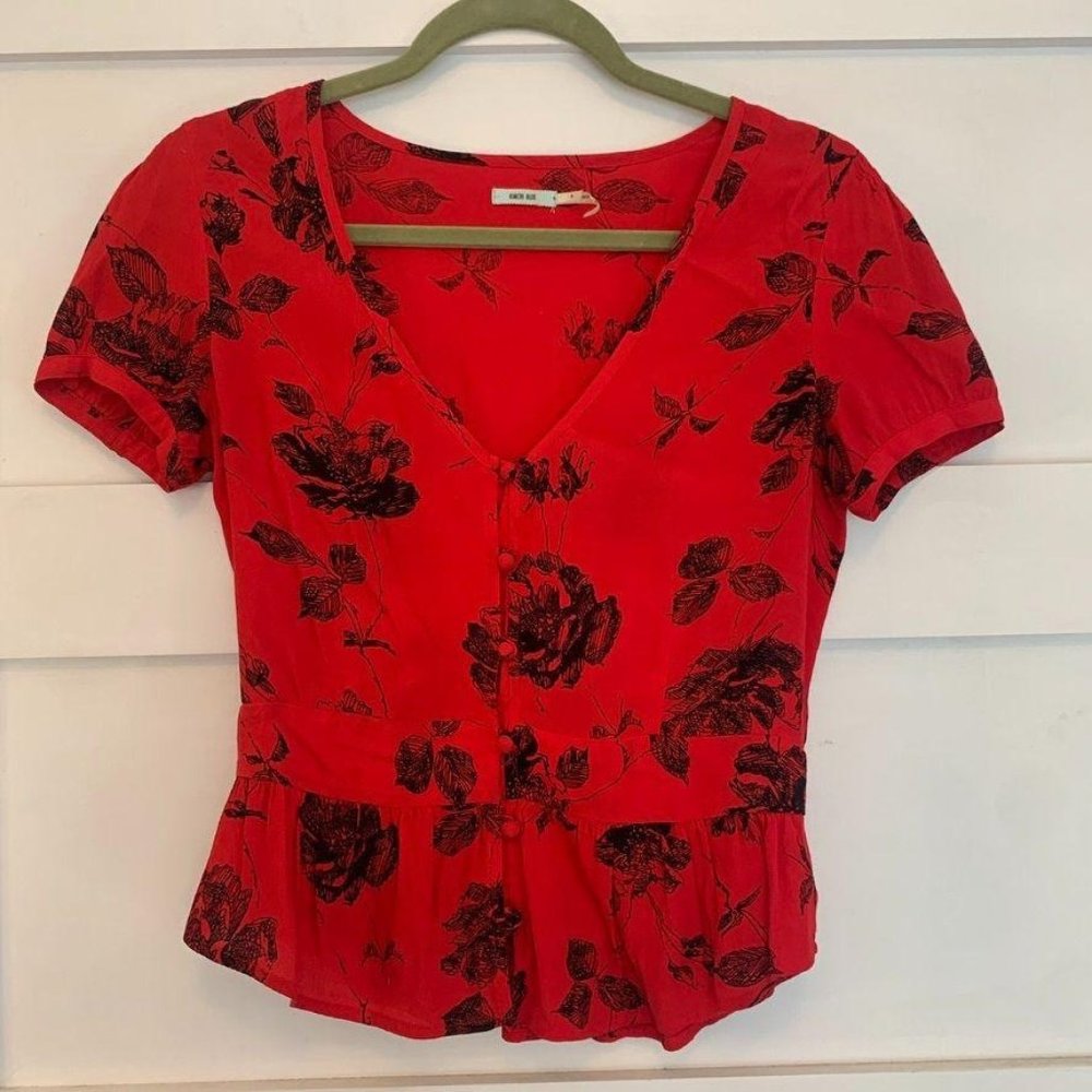 Urban Outfitters Kimchi Blue Floral Top